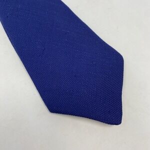 Vtg Yapre Tie Mens 100% Silk Necktie Masseys Made in Switzerland Royal Blue